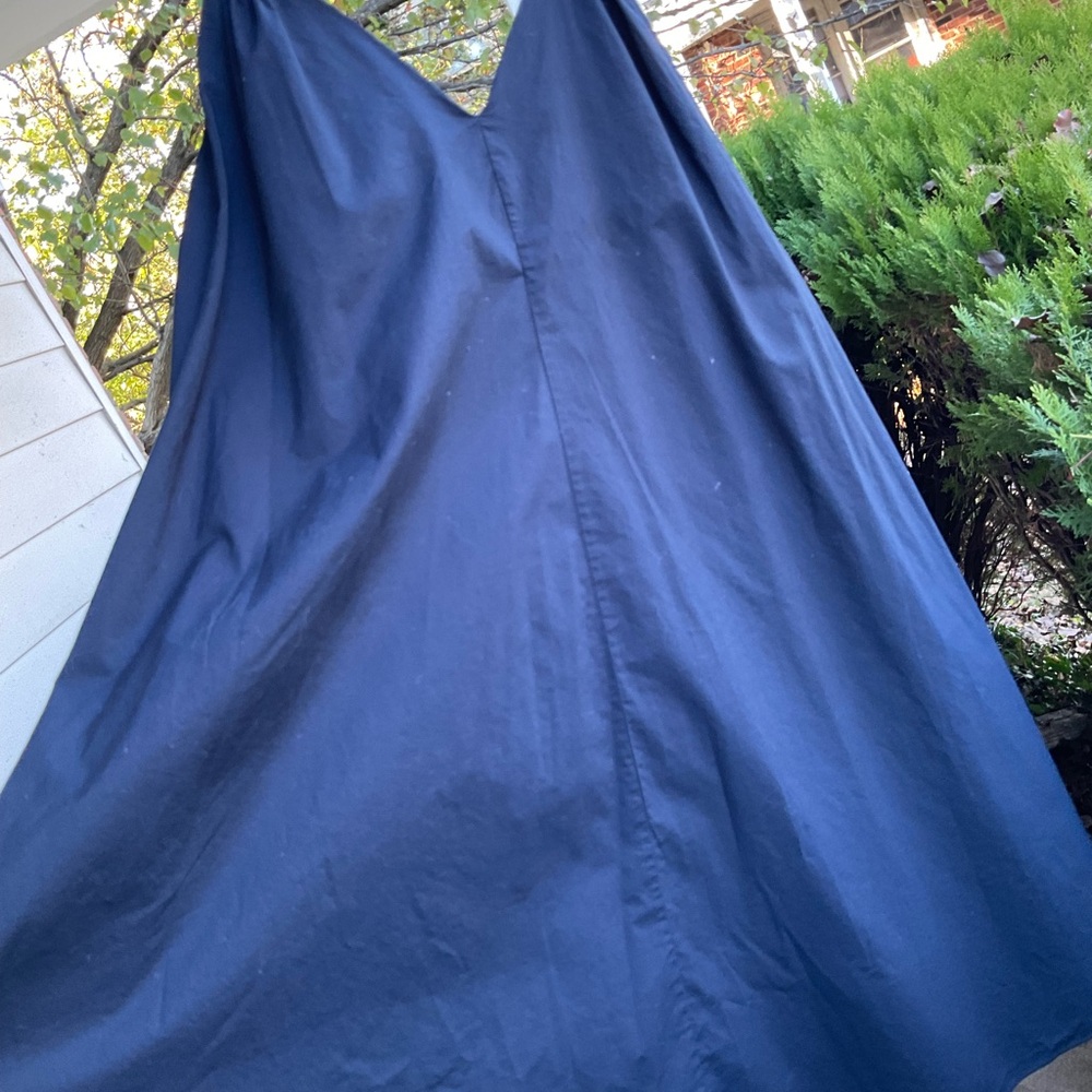 COS navy adjustable sun dress. Size medium. - Picture 8 of 15